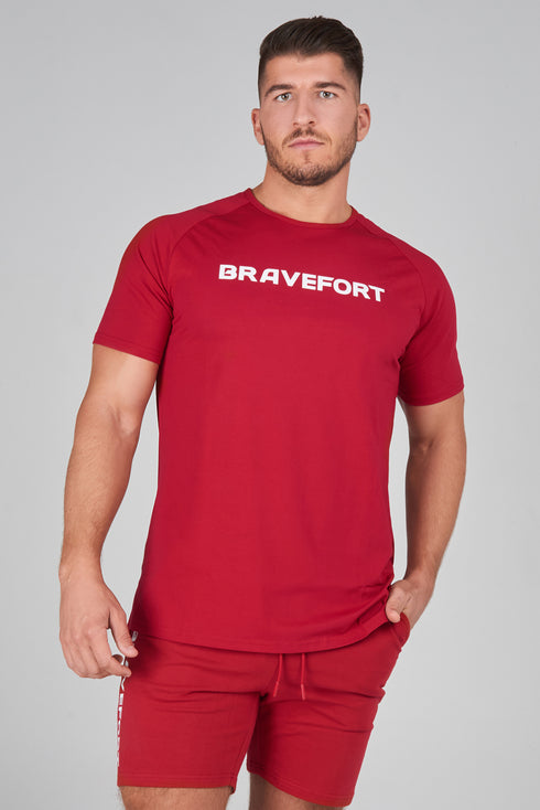 Modal Core Fitted Tee / Red